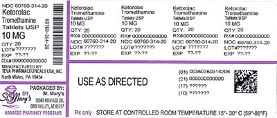 Ketorolac 60760 314 20